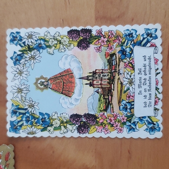 Vintage Prayer Cards Lot Of 3 - Picture 3 of 8